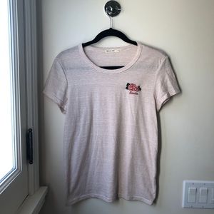Marine Layer Embroidered Rose Tee